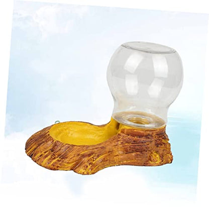 BESPORTBLE Fully Auto Reptile Water Feeder Pet Drinking Fountain Resin Craft Non-Toxic Easy Cleaning Tortoise Basin Lizard Water Bowl