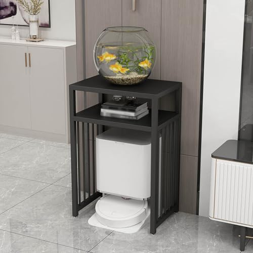 Heavy Duty Aquarium Stand & Storage Shelf for Fish Tank, Reptile & Terrarium - Sturdy Metal Base Rack for Breeders & Plant Support (Black, 50x40x70cm) - color: Black, size: 50*40*70cm