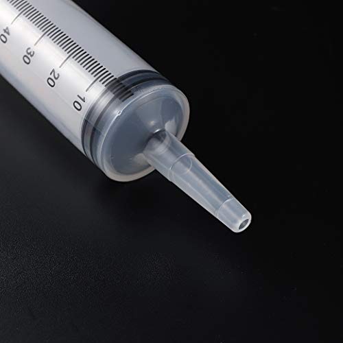 60ML Baby Bird Parrot Feeding Tubes, Liquid Medicine Feeder Push-Tube Pet Cat Dog Feeder with 2 Pcs Stainless Steel Metal Feeding Spoon - size: 60ML