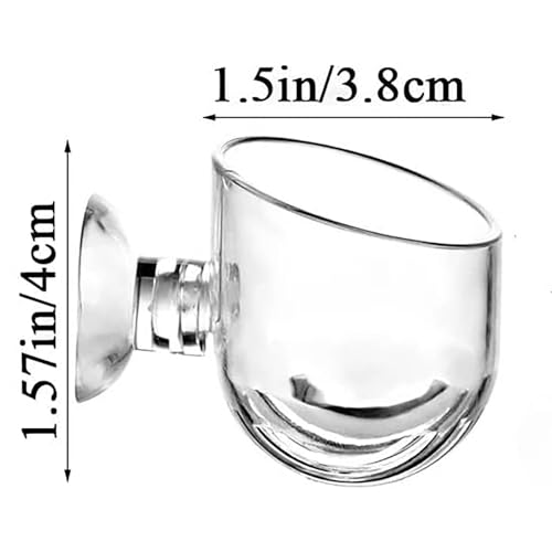 Acrylic Aquarium Plant Holder, Clear Suction Cup Holder, Aquatic Plant Pot for Hydroponics, Container, Acrylic with Suction, Indoor Gardening Accessory for Terrarium Pond - size: Small
