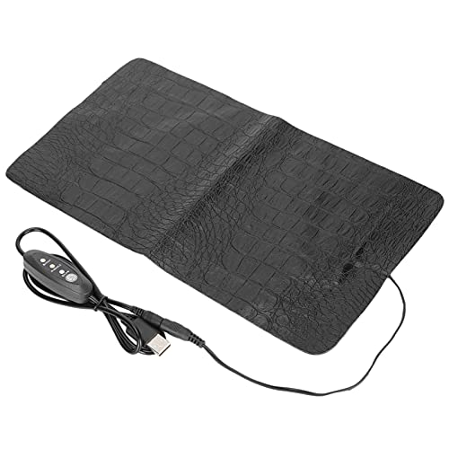 CHICIRIS USB Reptile AntiScratch Heating Pad Adjustable Temperature for Lizards Turtles, Heat Mat for Pet Lovers (L) - size: L