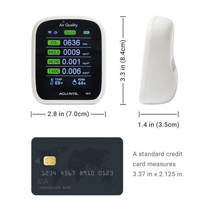 AcuRite Digital Indoor Thermometer and Hygrometer, Air Quality - color: Air Quality