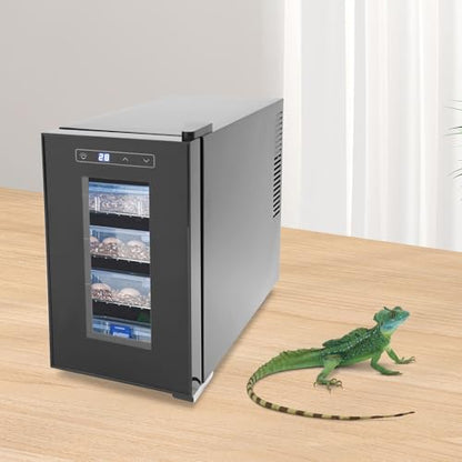 Reptile Egg Incubator, 6.08 Gal Capacity Reptile Scientific Lab Incubator with LED Display & Heating/Cooling, Cabinet Incubators 50-104°F Temperature Control for Reptiles or Amphibians