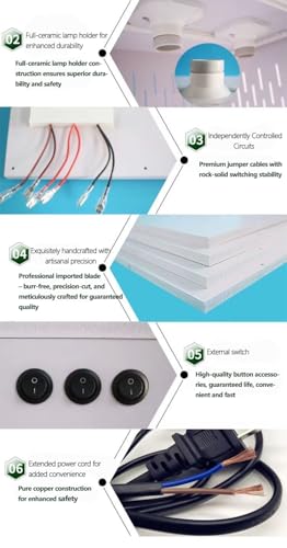 60 * 40CM Smart Dual Thermostat Reptile Terrarium, Acrylic Sliding Door Reptile Enclosure with Ceramic Lamp Socket for Heating Light Control, Ideal Breeding Habitat with Safe Heating System - size: 60*40*40CM / 23.6*15.7*15.7 IN