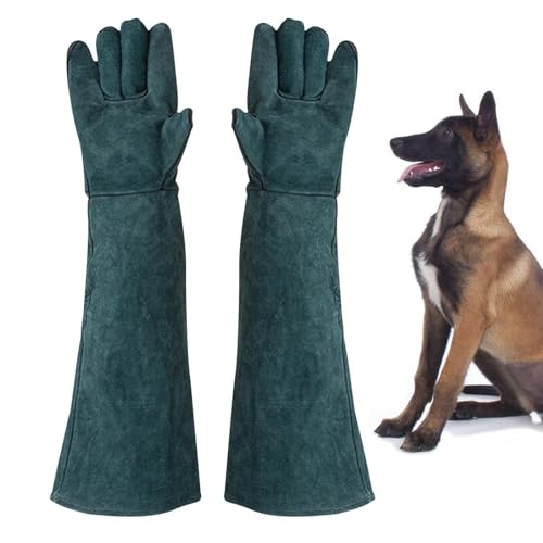 suade Gauntlet Protectors - Animal Handling Gloves, High Temperature Oven Grill Stove Shield, Cut Resistant Accessory Case - color: B