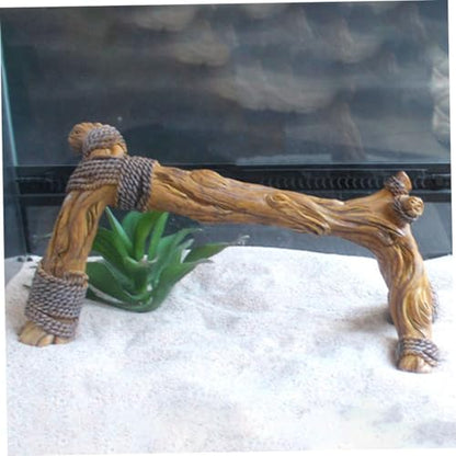 UPKOCH Driftwood Branch for Reptiles Realistic Climbing Decor for Terrariums Snake Habitat and Aquariums for Bearded Dragons Geckos and Chameleons Natural Aesthetic
