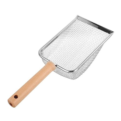 COLLBATH Reptile Litter Scoop Handle Shovel for Easy Cleaning of Reptile Litter Fine Mesh Design for Efficient Waste Removal