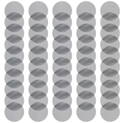 Aislor 50pcs Flower Pot Hole Mesh Pad, Plant Pot Drainage Mat, Plant Potting Bonsai Bottom Grid Mat for Garden Gray Circular 1 One Size