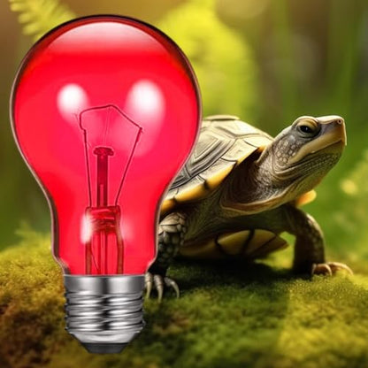 Heat Lamp for Reptiles - Terrarium Chickens Basking Light, 100w UVA Infrared with Aluminum Reflection Dome, Aquarium Brooder Habitat Ceramic Heater, Vivarium Pet Supplies E26 Socket for Lizard - color: Wine Red