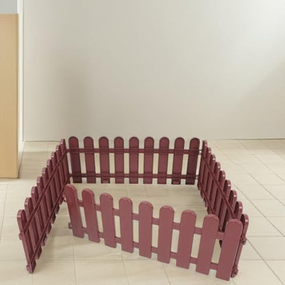 4pcs Tortoise Fence Plastic Small Pet Enclosure Pen 50x20cm Brown Outdoor Garden Barrier Landscaping Border for Turtle and Reptile Safety