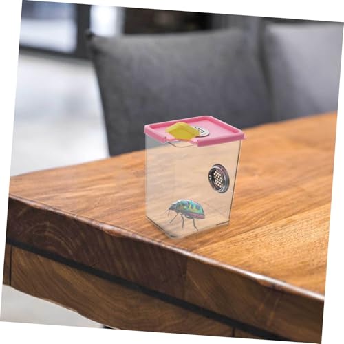 BESPORTBLE 1pc Acrylic Reptile Feeding Box Ventilation Pet Breeding Habitat Safe and Comfortable Terrarium for Spiders and Other Pets Approx Color Varies