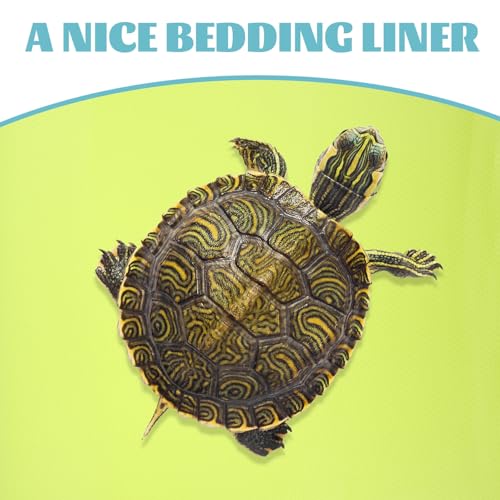 Toyvian Washable Reptile Carpet Mat Substrate Liner for Leopard Gecko Bearded Dragon Tortoise Tank Bedding Non-Adhesive Terrarium Flooring for Snake Lizard Habitat