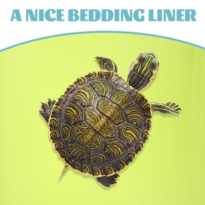 Toyvian Washable Reptile Carpet Mat Substrate Liner for Leopard Gecko Bearded Dragon Tortoise Tank Bedding Non-Adhesive Terrarium Flooring for Snake Lizard Habitat