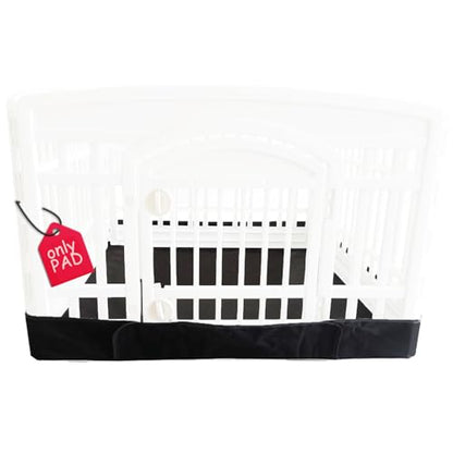 Dog Playpen Bottom Pad Fits for 35 Inch 4 Panels Exercise Pet Playpen, Dog Crate Pad Puppy Playpen Pad Leakproof Non-Slip(Playpen Not Included) Black - color: 36 inch 4 panel bottom black