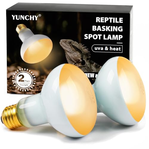 Reptile Heat Lamp, 100W Heat Lamp Bulbs for Reptiles 2 Pack, Amphibians Basking Heat Lamp Bulbs, UVA Daylight Basking Light for Reptiles, Bearded Dragon, Lizard, Turtle, Chicken - style: 100W