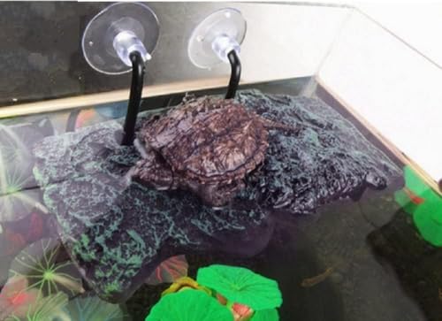 Minidiva Turtle Basking Platform Resting Terrace Aquarium Ornament (Turtle Load Bearing <150g) - color: 7.4*3.4*0.78inch