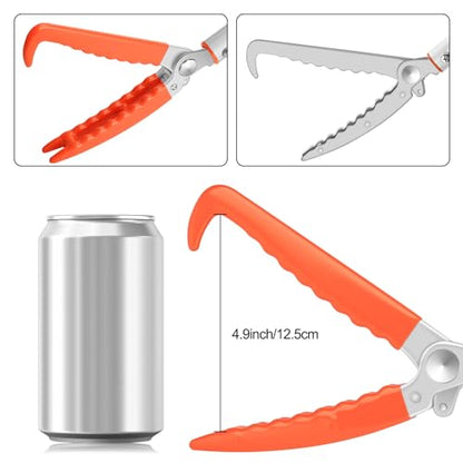 Kalkal Snake Grabber Tool, 60” Professional Aluminum Alloy Telescopic Rattle Snake Tongs, Reptile Grabber Snake Catcher Wide Jaw Handling Tool with Lock - size: 60 inch