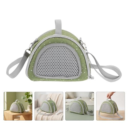 Toyvian 2pcs Portable Small Pet Carrier Bags for Hamsters and Reptiles, Breathable Mesh Travel Shoulder Pouches Made of Polyester and Oxford Cloth, Lightweight and Sturdy for Outdoor