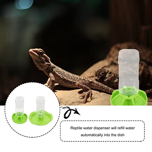 2sets Mister for Reptile Tank Lizard Food Dispenser Reptile Water Basins Pet Supplies