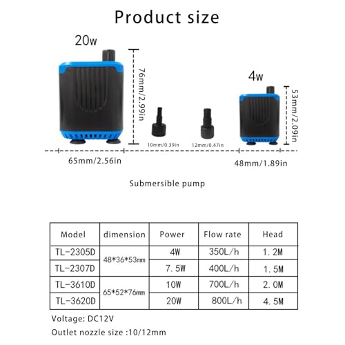 Aquariums Water with 4 Flows Submersed Design for Terrariums Turtles Tanks Circulations Aquariums - color: Tl2307d