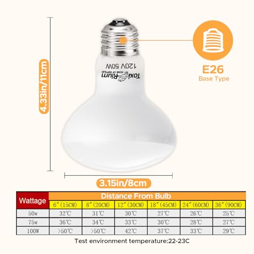 Reptile Heat Lamp 75W Sun Lamp Self-Ballasted Vapor Basking Spot Lamp/Bulb/Light for Reptile and Amphibian E26-2pcs - size: Day Light-75W-2pcs