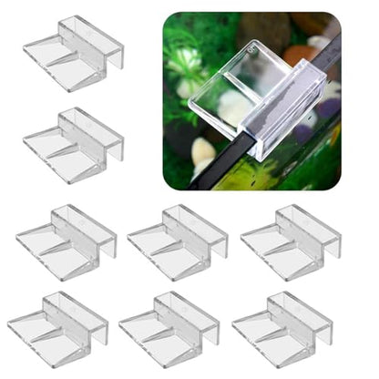 Pack of 8 Acrylic Glass Tanks Lid Clip for Fishtanks Covers 6mm / 8mm Thickness Lid Holder Aquariums Holder
