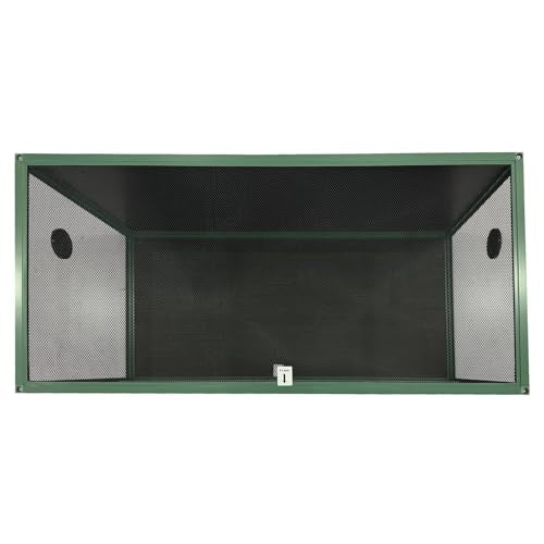 GarveeLife 120 gal Bearded Dragon Tank 4 x2 x2 Reptile Terrarium Enclosure with Sliding Glass Doors, Snake Enclosure Heavy Duty Top Screen Ventilation, Easy to Assemble Green - color: Green
