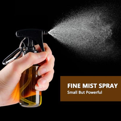 TANSHINE Small Spray Bottle 50ml, Travel Size Mini Fine Mist Water Spray Bottles, Portable Hand Sanitiser Alcohol Spray Bottle, Plastic Refillable Empty Face Mister Spray Bottles with Clip, 5pcs - color: Colourful