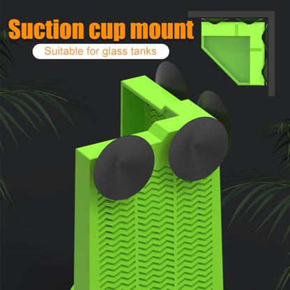 DONGKER Bearded Dragon Feeder,Anti-Escape Lizard Corner Terrarium Bowl with Suction Cups for Lizard Bearded Dragon Gecko Frog