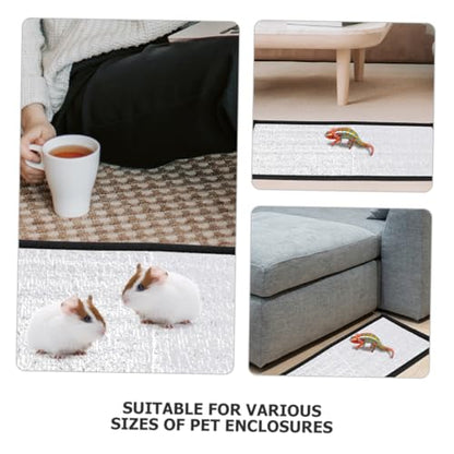 LIOOBO Reflective Insulation Pad Film for Reptile Heating Pad Under Tank Heater Mat for Snakes Lizards Turtles