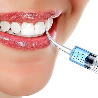 TIHOOD 15PCS 12ml/cc Plastic Syringes with Curved Tip, Disposable Irrigation Syringe Mouthwash Cleaner for Oral Care, Animal Feeding, with Measurement