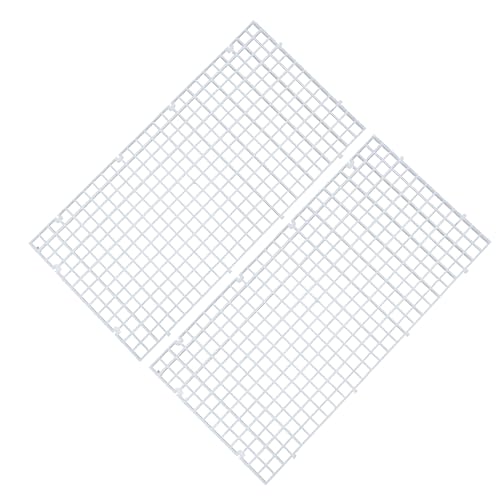 ALEGI Aquarium Plastic Grid Divider Tray Egg Crate,Grid Isolate Board Divider Fish Tank Bottom Black Filter Tray (2 Pcs S) - size: 2 Pcs S