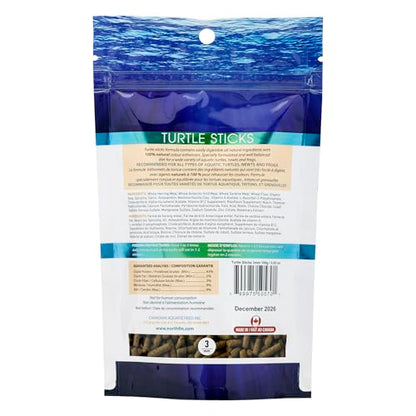 Northfin Turtle Sticks Fish Food 3mm, 3.5 oz (100 g)