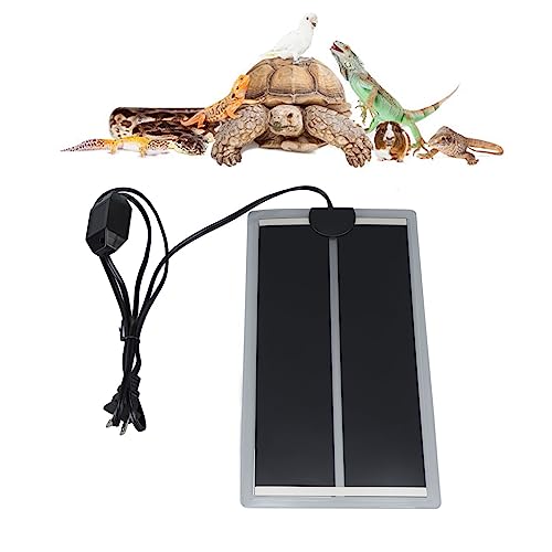 Reptile Heating Pad, Rapid Heating 110 to 120V Waterproof Adjustable Temperature Reptile Terrarium Heat Pad for Turtles, Lizards, Frogs (7W) - size: 7W