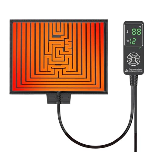 Reptile Heating Pad - PVC 20x45cm | Terrarium Under Tank Heater | for Hermit Crab Snake, Turtle Lizard, Frog Spider, and Other Reptiles Safe Environment All Cold-Blooded Companions. - color: Orange