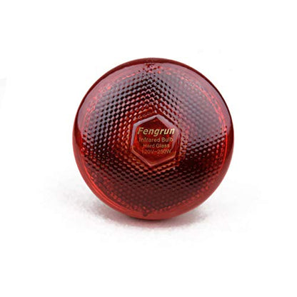 Infrared Bulb 250w 120v Red Hard Explosion-Proof Glass Infrared Heating Lamp for Chicken,Pet,Bathroom Warming Light Bulb - color: Light Red