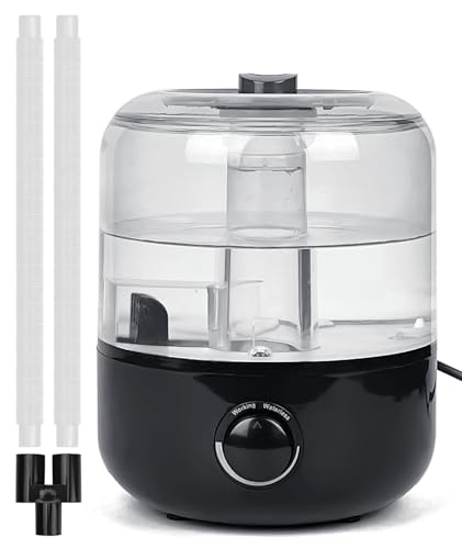 Reptile Fogger Humidifier Mister for Reptile Tank, 2.5L Top-Fill Terrarium Humidifier with Hose for Snakes, Tortoises, Chameleons and Ball Python, AUAAQ Reptile humidifers