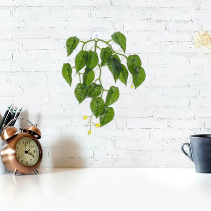PRETYZOOM Reptile Climbing Ornaments Artificial Turtle Tank Plants with Suction Cup Hanging Simulation Leaves Vines Terrarium Decor for Lizard and Snake Habitat