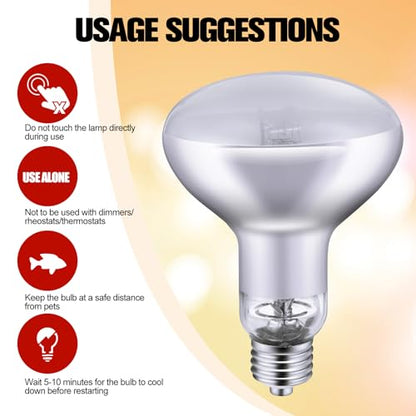 DXOPHIEX 100W Reptile Heat Lamp Bulb Full Spectrum UVA UVB, Sun Lamp Basking Light for Bearded Dragon, Mercury Vapor Bulb for Reptiles and Amphibians - size: 100W