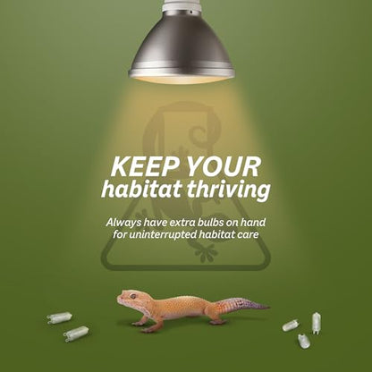 Reptile Systems Replacement Bulb Eco Halogen White Spot Lamp – White 75w, 2 Count – Replacement Bulb Kit for Reptiles & Amphibians – Light for Tanks, Vivariums & Crested Geckos