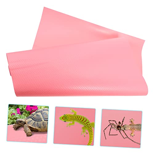 Reptile Carpet Substrate Pad for Bearded Dragon Tank Lightweight Portable Terrarium Accessory Easy to Clean Reptile Mat for Leopard Gecko Lizard Snake Turtle