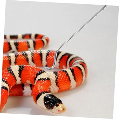 balacoo Stainless Steel Snake Grabber Retractable Reptile Hooks Snake Catching Portable Tool