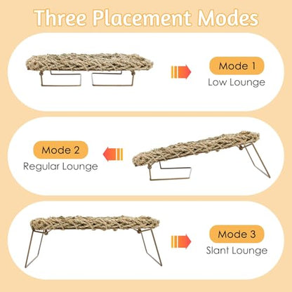 BNOSDM Reptile Cork Bark Substrate and Sea Grass Bed Mat for Lizard, Gecko