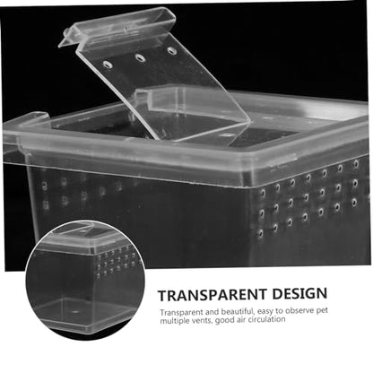 Reptile Breeding Box Transparent and Lizard Feeding Case Ventilation for Optimal Pet Growth and Easy Observation Habitat for Geckos and