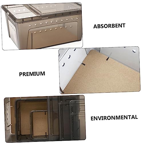 Ipetboom Reptiles Feeding Box Mat Paper Safe Comfortable Cushion for Reptile Breeding for Lizard Snake Turtle Habitats