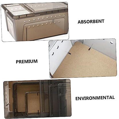 Ipetboom Reptiles Feeding Box Mat Paper Safe Comfortable Cushion for Reptile Breeding for Lizard Snake Turtle Habitats