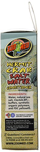 Zoo Med Hermit Crab Salt Water Conditioner - size: 2.25 fl. oz.