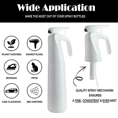 AORAKI Spray Bottle for Plants, Fine Mist Plant Sprayer Mister, Plant Mister Water Spritzer for Inside, Misting Spray Bottle for Flowers, Gardening, Cleaning, 10oz, Plastic