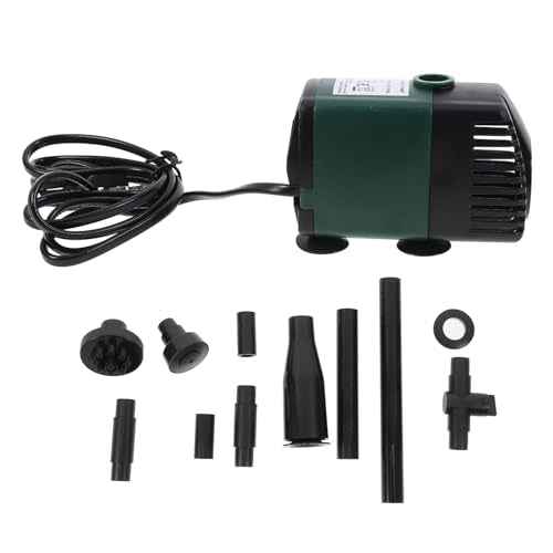 Submersible Fountain Pump Set with 9 Nozzles, Multi-functional Quiet Small Water Pump for Outdoor Garden Ponds and Aquarium Circulation, US Plug Ac110 Voltage