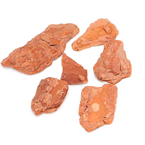 Agatige Tortoise Reptile Substrate, Reusable Simulate Habitats Snake Bedding Pine Bark Tortoise Bedding for Ball Python Terrarium Tanks (Large granules 250g)